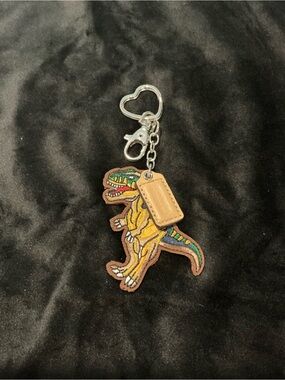 Handmade Dinosaur and Coach Hangtag Key chain/bag charm